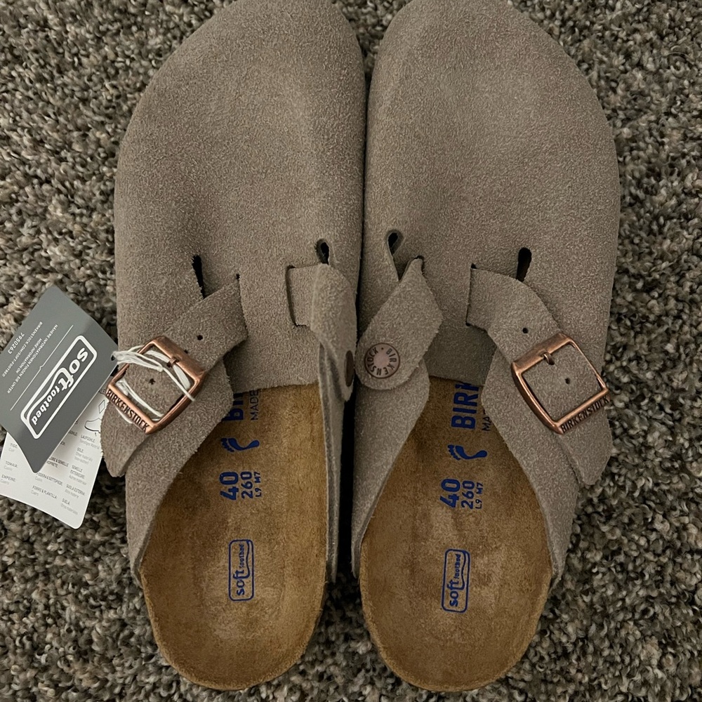 Birkenstock Boston w9/ 40N Taupe